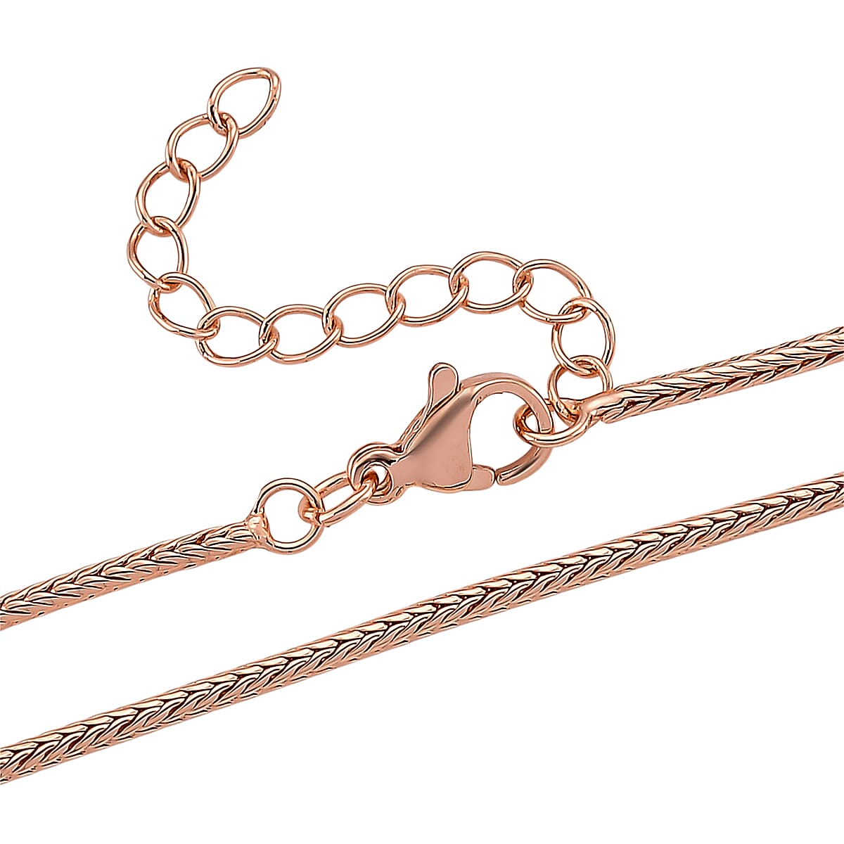 Simulated Diamond Heart Pendant Necklace in Rosetone 20-21.5 Inches  image number 5