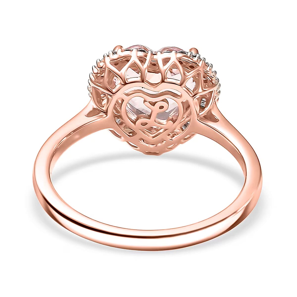 Certified Luxoro Palmeiras Pink Morganite, Diamond Ring in 10K Rose Gold 3.25 ctw (Size 7.0) image number 6