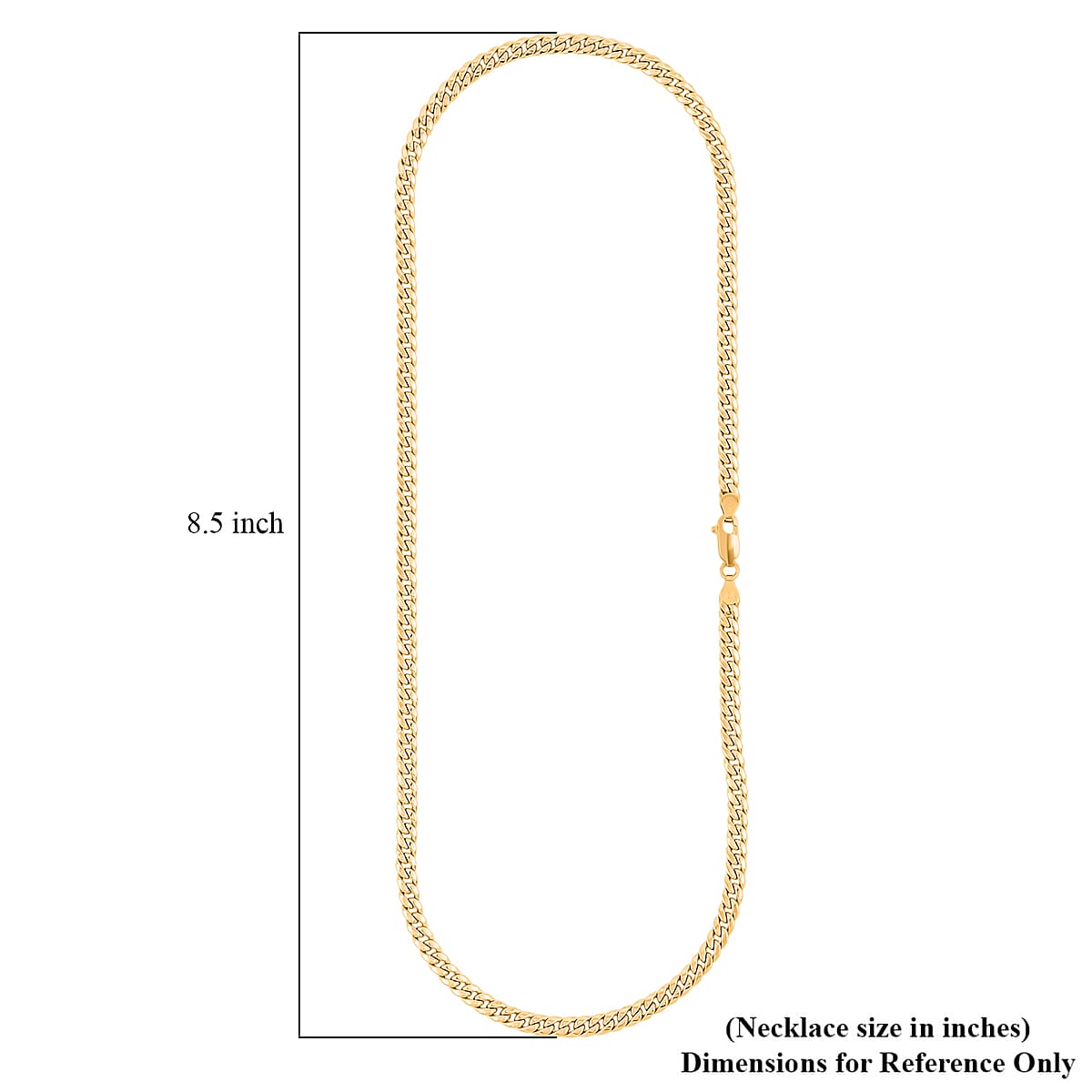 18K Yellow Gold 4.5mm Miami Necklace 20 Inches 9.20 Grams image number 4