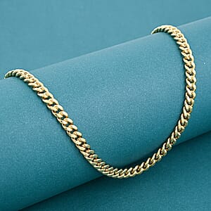 18K Yellow Gold 4.5mm Miami Necklace 22 Inches 10.70 Grams