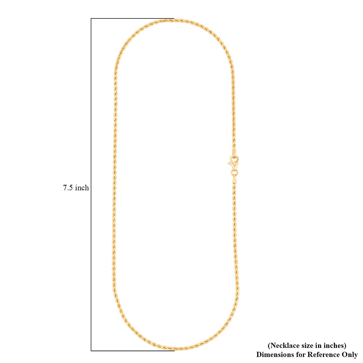18K Yellow Gold 1.8mm Rope Necklace 18 Inches 3.97 Grams image number 6