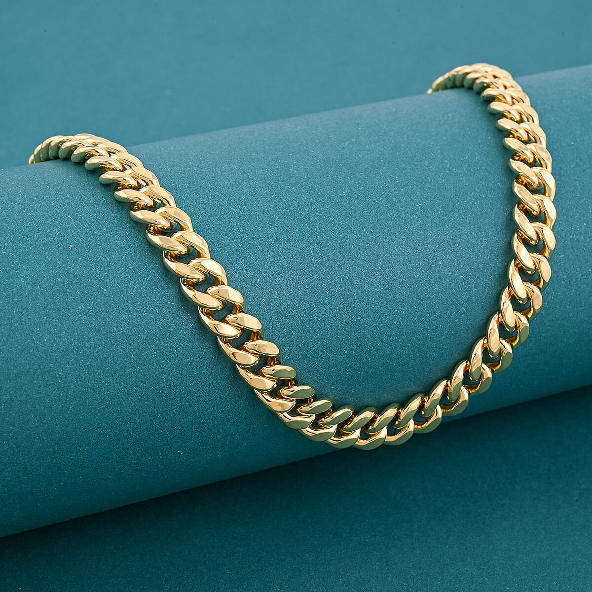 18K Yellow Gold 6mm Miami Necklace 22 Inches 12.06 Grams image number 1