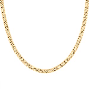 18K Yellow Gold 6mm Miami Necklace 22 Inches 12.06 Grams