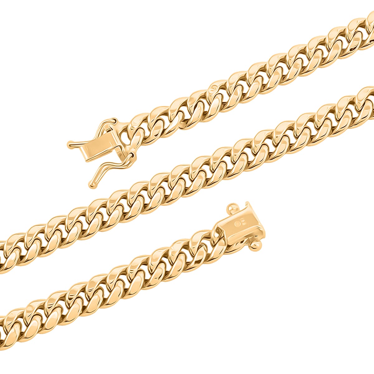 18K Yellow Gold 6mm Miami Necklace 22 Inches 12.06 Grams image number 5