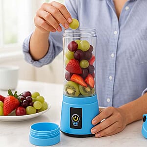 Closeout 3P EXPERTS JustMix Mini On-the-Go Juicer - Blue