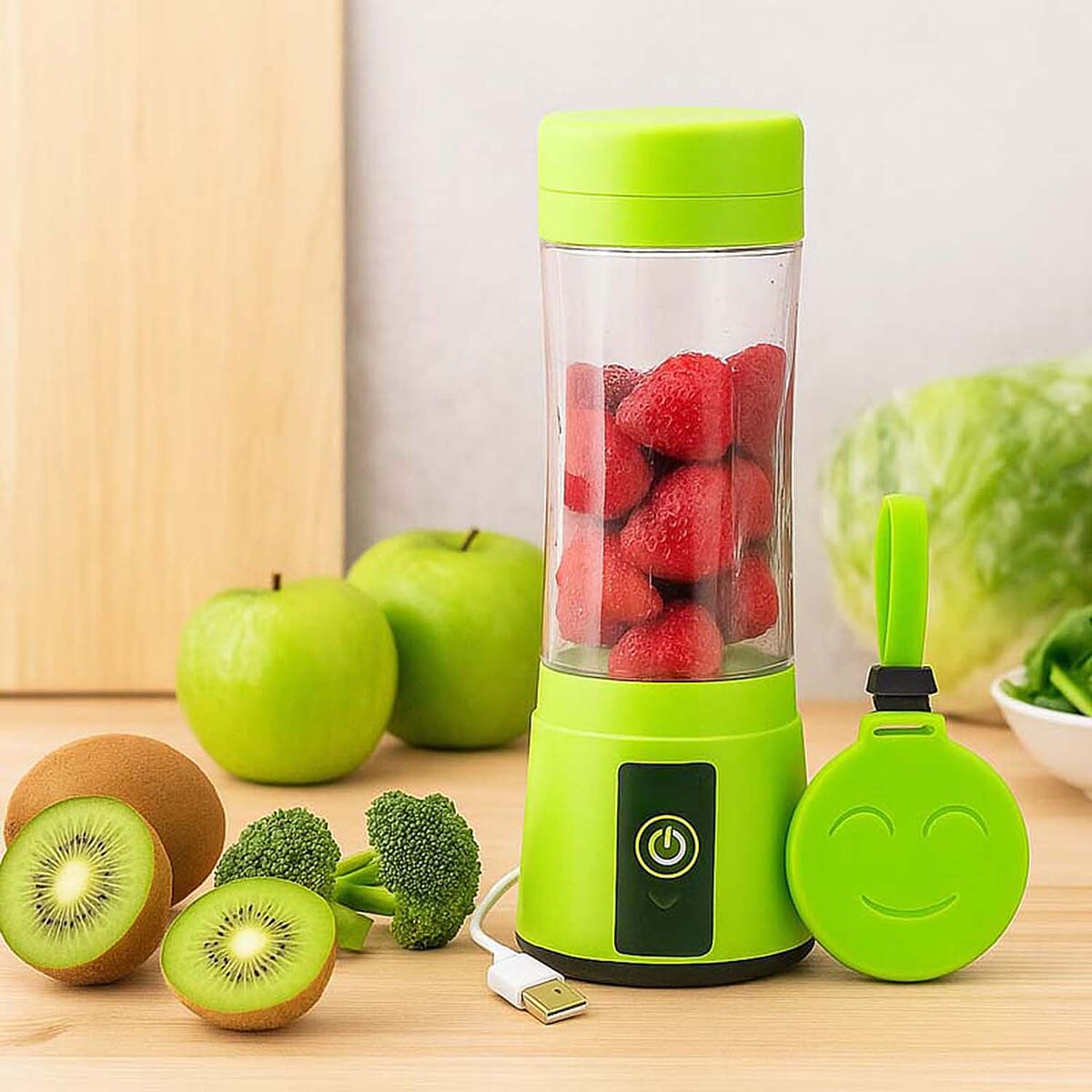 Closeout 3P EXPERTS JustMix Mini On-the-Go Juicer -Green image number 3
