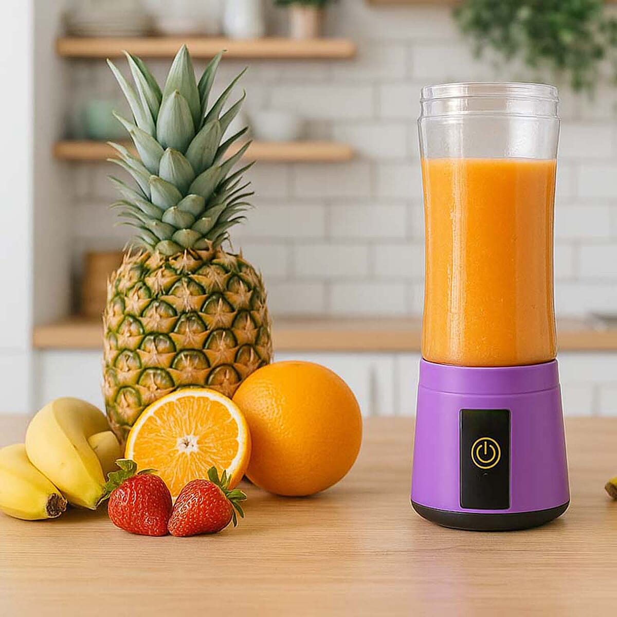 Closeout 3P EXPERTS JustMix Mini On-the-Go Juicer -Purple image number 1