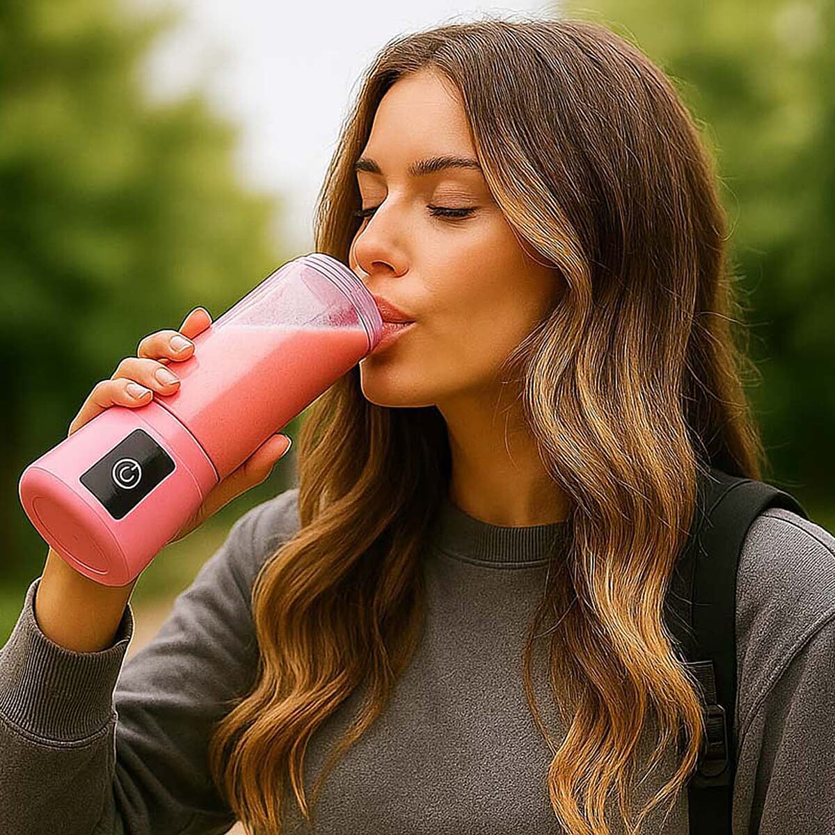 Closeout 3P EXPERTS JustMix Mini On-the-Go Juicer -Pink image number 1