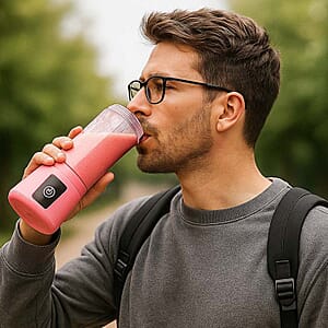 Closeout 3P EXPERTS JustMix Mini On-the-Go Juicer -Pink