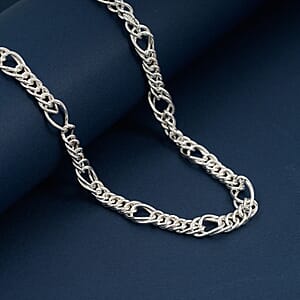  Sterling Silver 5.9mm Fancy Link Chain Necklace 20 Inches 13.2 Grams