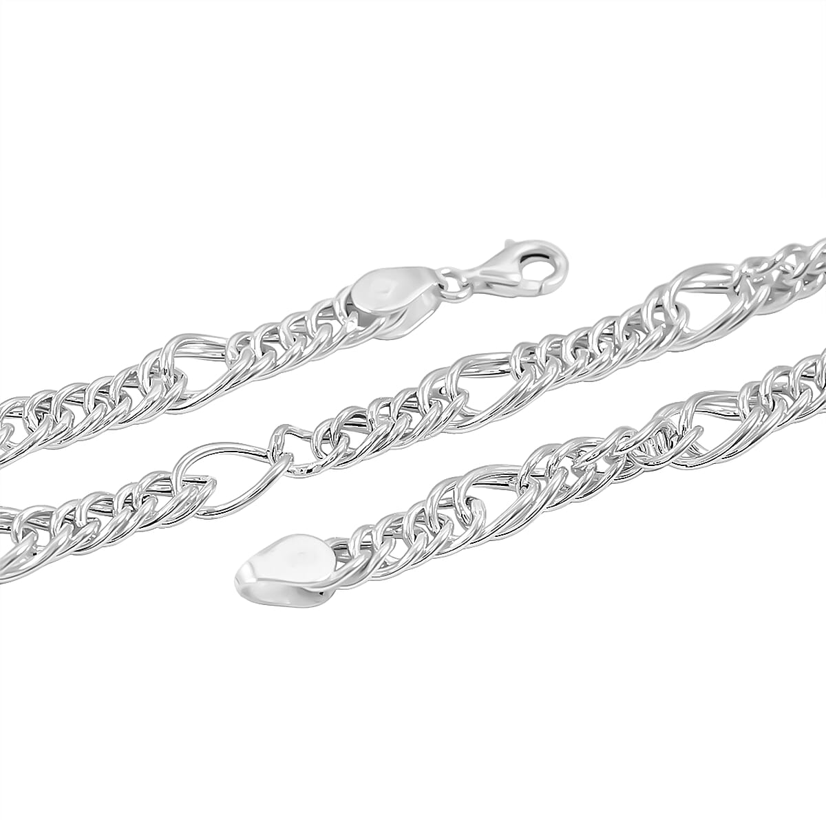  Sterling Silver 5.9mm Fancy Link Chain Necklace 20 Inches 13.2 Grams image number 5