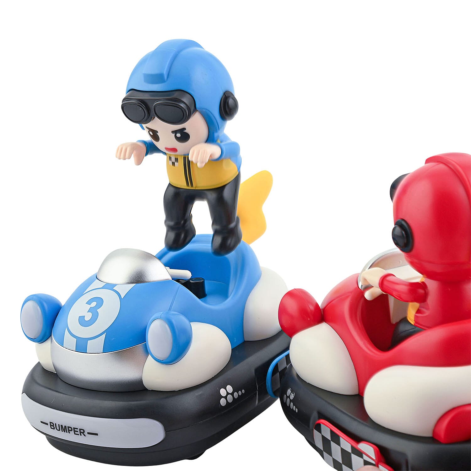 Closeout Dodgem Ejection Bumper Cars -Red and Blue