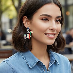 Peruvian Artistry Multi Gemstone 2.00 ctw Rainbow Cuzco Earrings in Sterling Silver