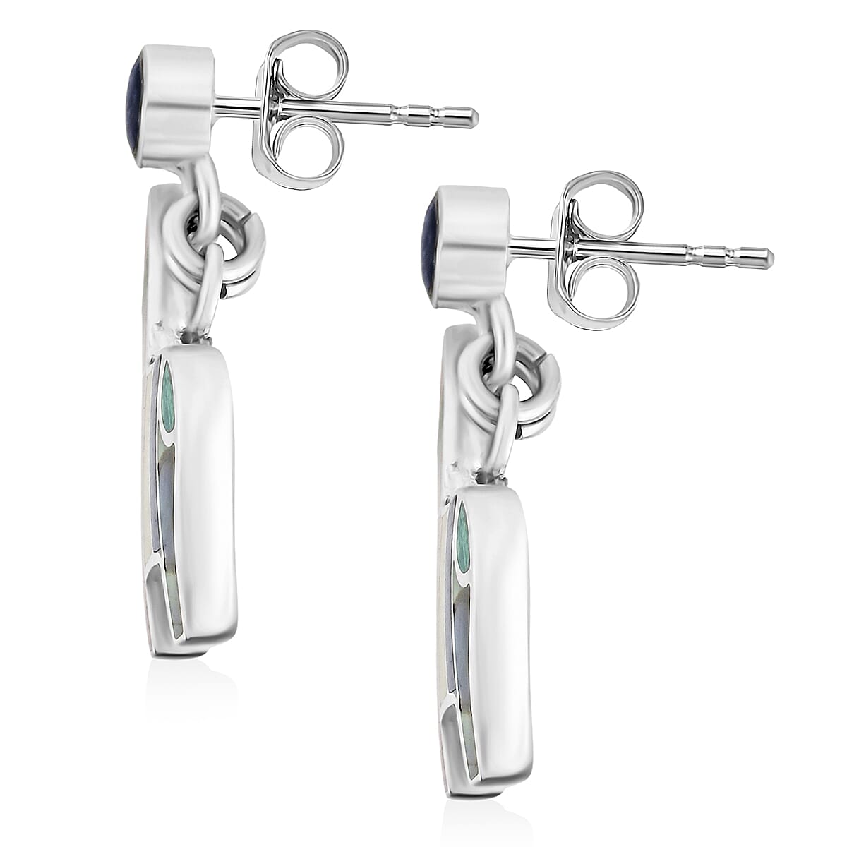 Peruvian Artistry Multi Gemstone 2.00 ctw Rainbow Cuzco Earrings in Sterling Silver