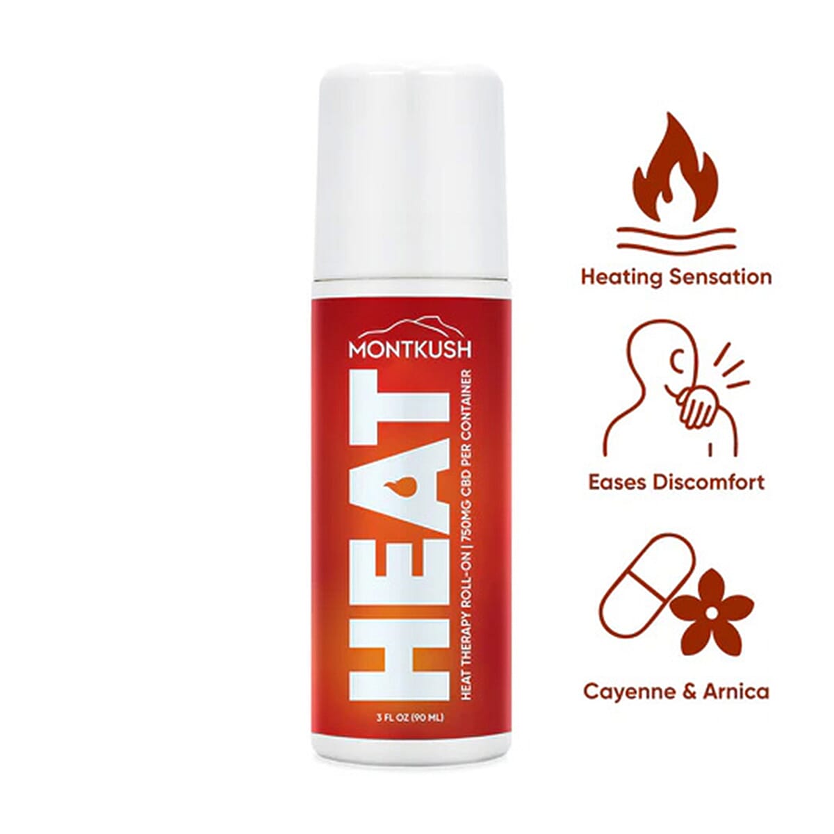 MontKush Heat Therapy Roll-On (3 oz) image number 0
