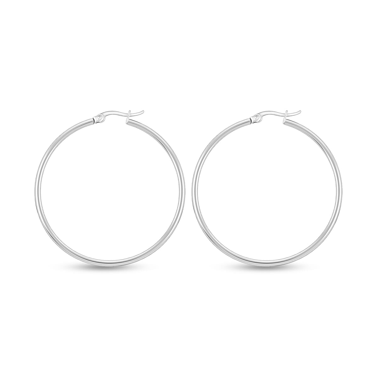 Hoop Earrings in Stainless Steel image number 3