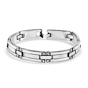 Link Chain Bracelet in Stainless Steel (8.00 In)