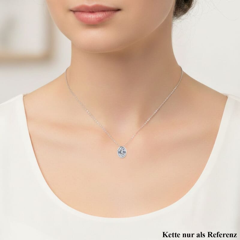 Luxuriant Lab Grown Diamond E-F VS 1.00 ctw Pendant without Chain in 950 Platinum