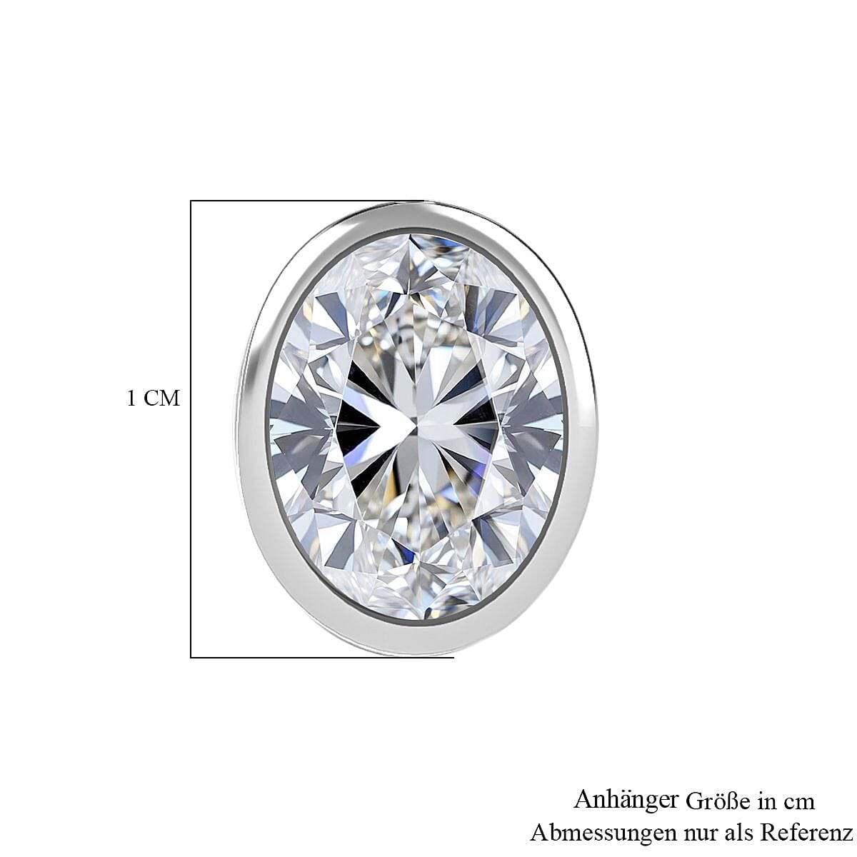 Luxuriant Lab Grown Diamond E-F VS 1.00 ctw Pendant without Chain in 950 Platinum