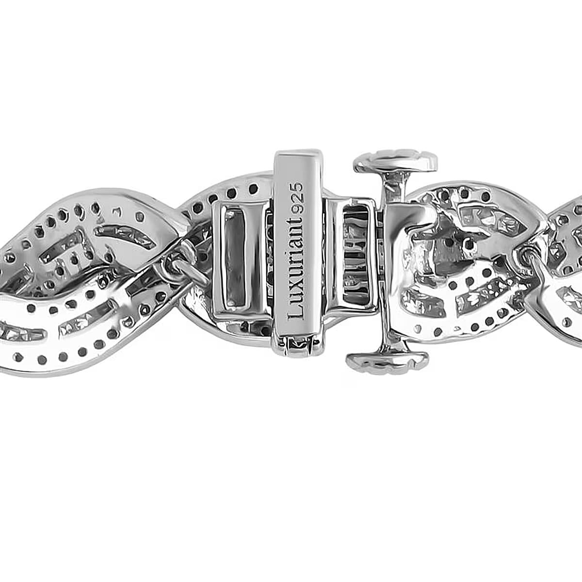 Doorbuster Luxuriant Lab Grown Diamond 12.20 ctw Intertwined Destiny Necklace in Rhodium Over Sterling Silver 20 Inches (Del. in 10-12 Days) image number 7