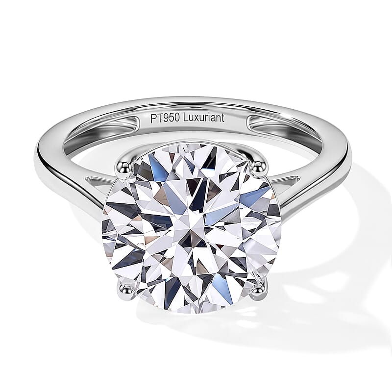 IGI Certified 950 Platinum Luxuriant Lab Grown Diamond (E-F, VS) Ring (Size 10.0) 5.00 ctw