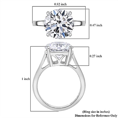  IGI Certified Luxuriant Lab Grown Diamond E-F VS 5.00 ctw Ring in 950 Platinum (Size 6.0) 5.40 Grams