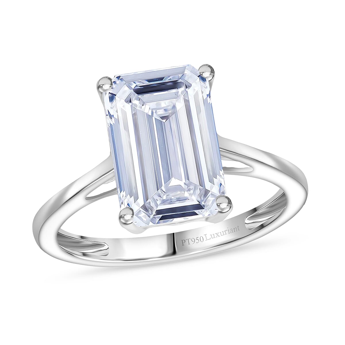 Doorbuster IGI Certified Luxuriant Lab Grown Diamond E-F VS 5.00 ctw Solitaire Ring in 950 Platinum (Size 8.0) 5.60 Grams image number 0