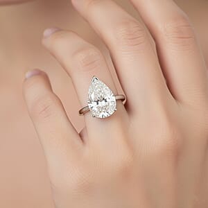 Doorbuster IGI Certified Luxuriant Lab Grown Diamond E-F VS 5.00 ctw Solitaire Ring in 950 Platinum (Size 6.0) 5.60 Grams