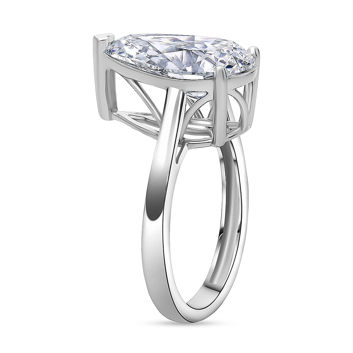  IGI Certified Luxuriant Lab Grown Diamond E-F VS 5.00 ctw Solitaire Ring in 950 Platinum (Size 7.0) 5.60 Grams image number 2