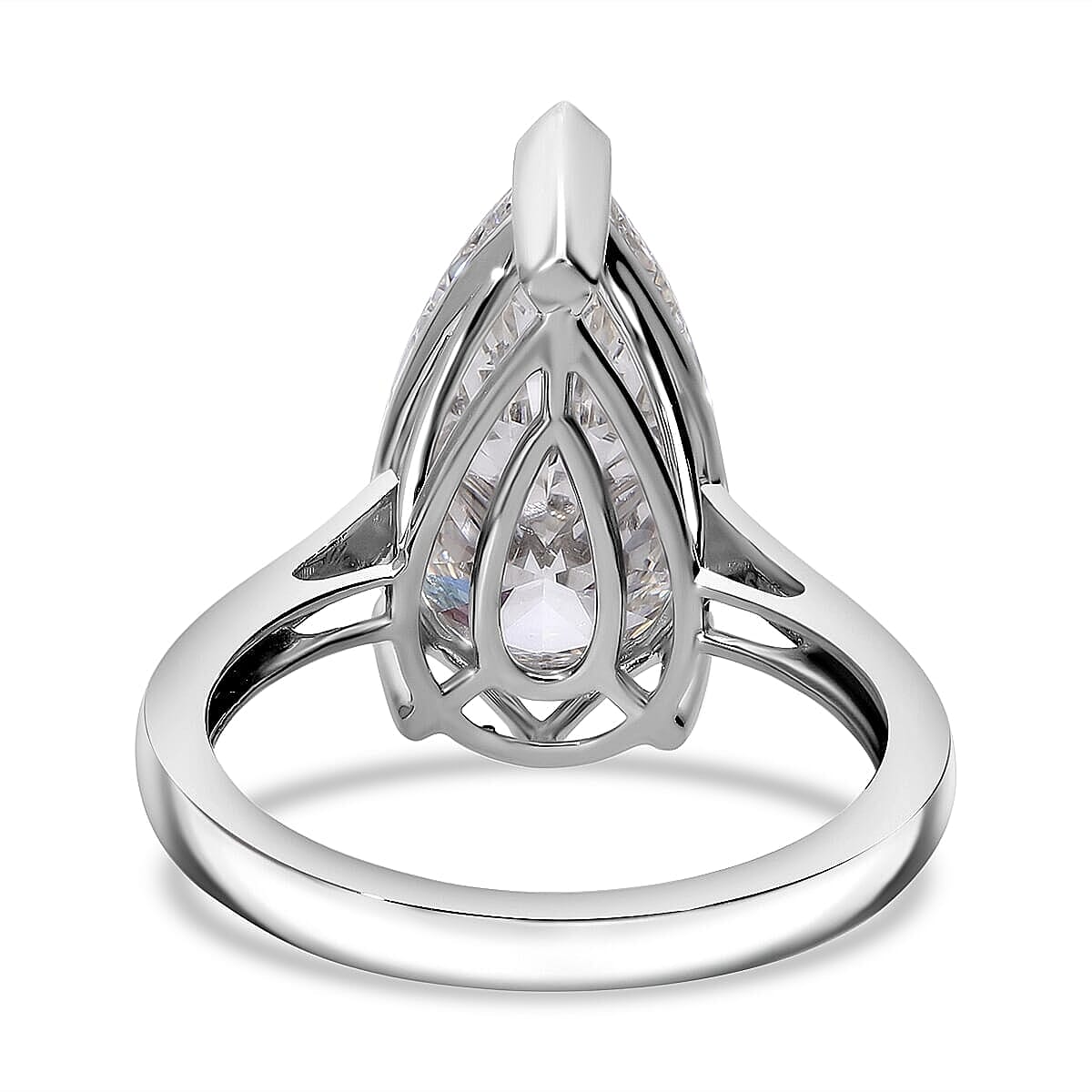  IGI Certified Luxuriant Lab Grown Diamond E-F VS 5.00 ctw Solitaire Ring in 950 Platinum (Size 7.0) 5.60 Grams image number 3