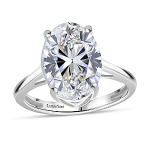IGI Certified Luxuriant Lab Grown Diamond (E-F, VS) Solitaire Ring in 950 Platinum 5.00 ctw (Size 10.0)