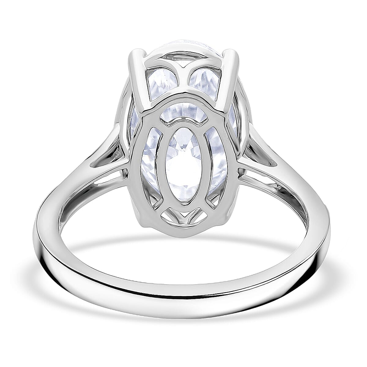 IGI Certified Luxuriant Lab Grown Diamond (E-F, VS) Solitaire Ring in 950 Platinum 5.00 ctw (Size 10.0) image number 4
