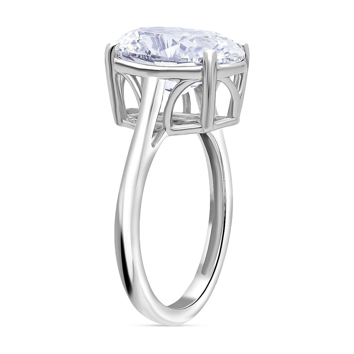 IGI Certified Luxuriant Lab Grown Diamond (E-F, VS) Solitaire Ring in 950 Platinum 5.00 ctw (Size 7.0) image number 3