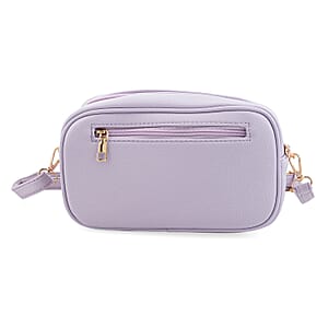 La Marey Light Purple Faux Leather Crossbody Bag