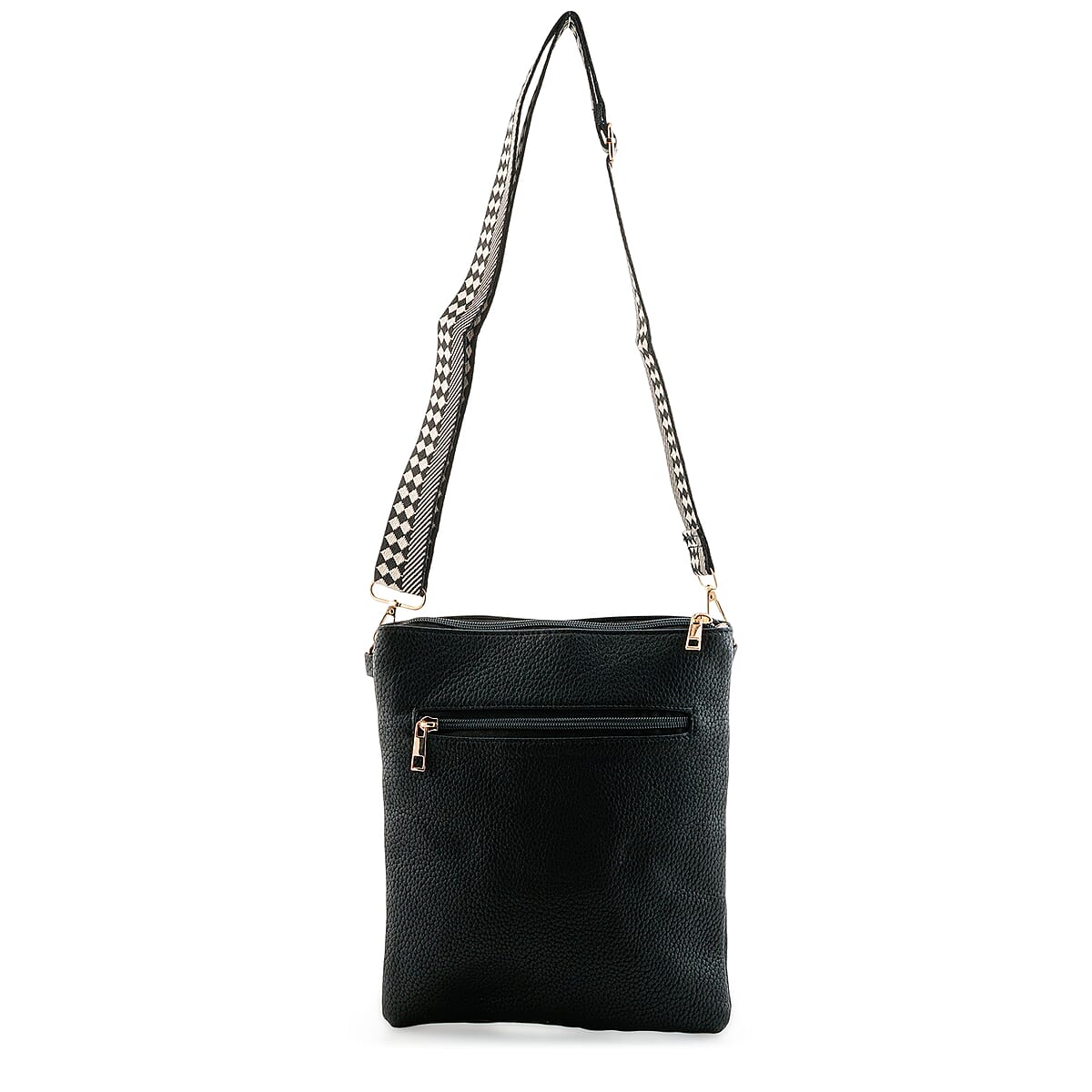 La Marey Black Faux Leather Crossbody Bag image number 2