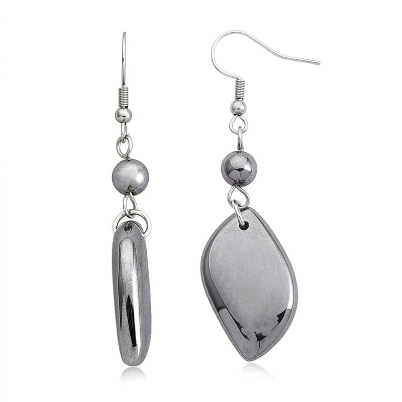 Terahertz 30.00 ctw Fancy Teardrop Earrings in Stainless Steel