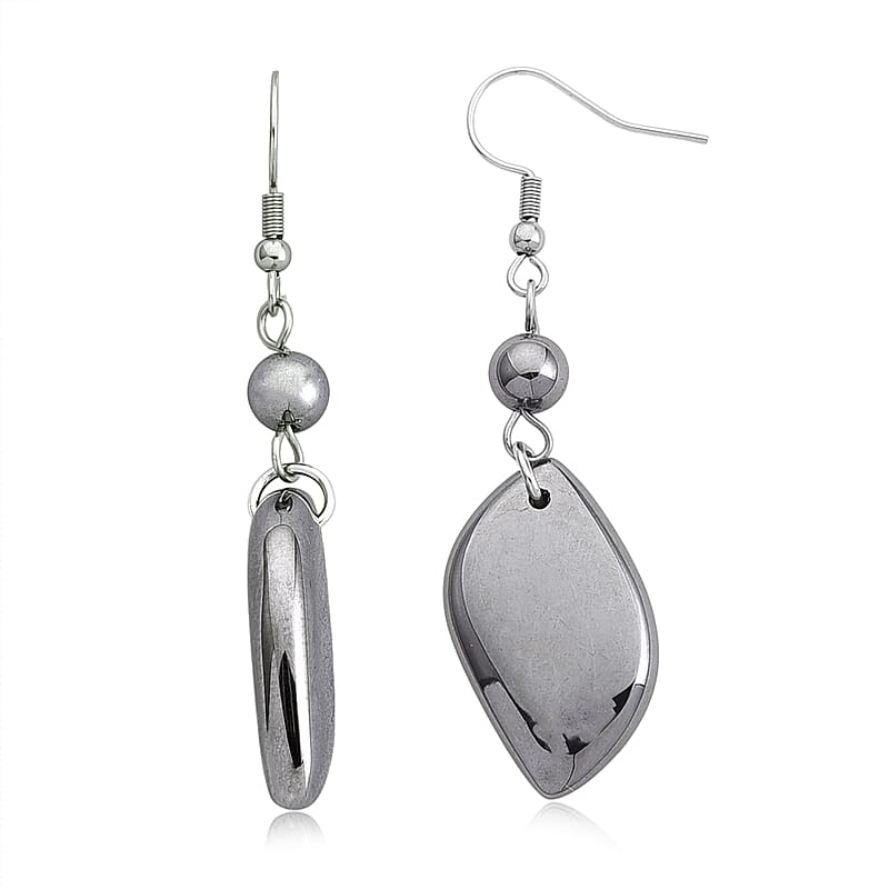 Terahertz 30.00 ctw Fancy Teardrop Earrings in Stainless Steel