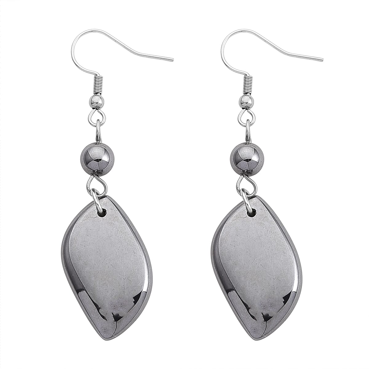 Terahertz 30.00 ctw Fancy Teardrop Earrings in Stainless Steel image number 3