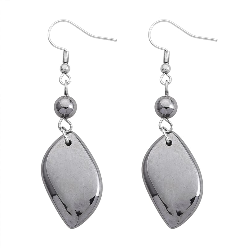 Terahertz 30.00 ctw Fancy Teardrop Earrings in Stainless Steel
