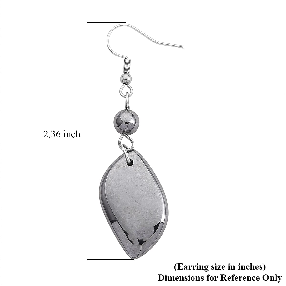 Terahertz 30.00 ctw Fancy Teardrop Earrings in Stainless Steel image number 4