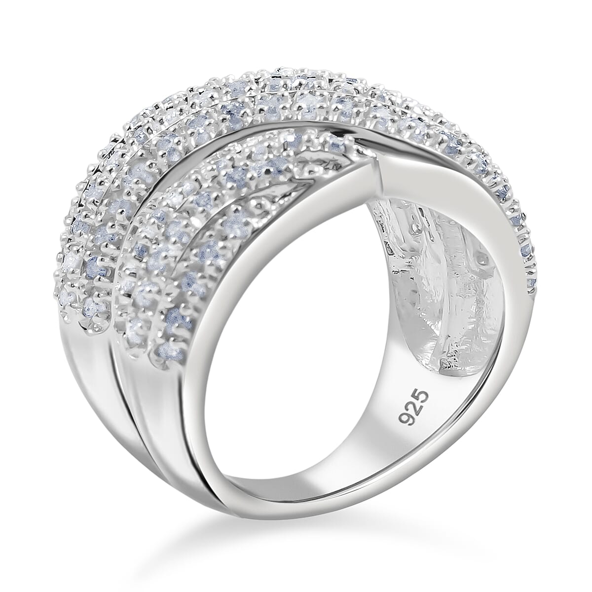 Diamond I2-I3 1.00 ctw Ring in Sterling Silver (Size 10.0)