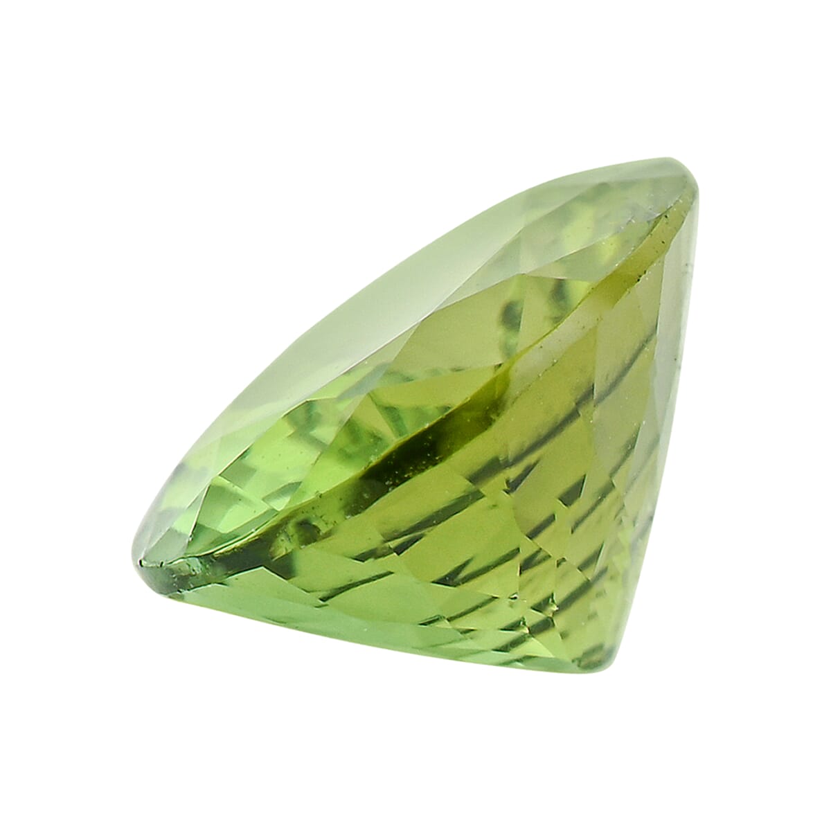 AAAA Cruzeiro Olive Tourmaline (Ovl 10x8 mm) 2.40 ctw image number 2