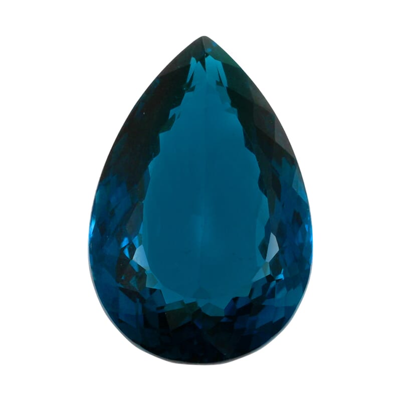 AAAA London Blue Topaz (Pear Free Size) 36.00 ctw