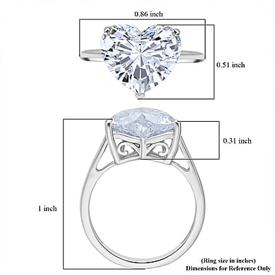 IGI Certified Luxuriant Lab Grown Diamond Solitaire Ring in 950 Platinum 5.00 ctw (Size 6.0)