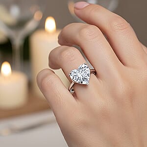 IGI Certified Luxuriant Lab Grown Diamond Solitaire Ring in 950 Platinum 5.00 ctw (Size 6.5)