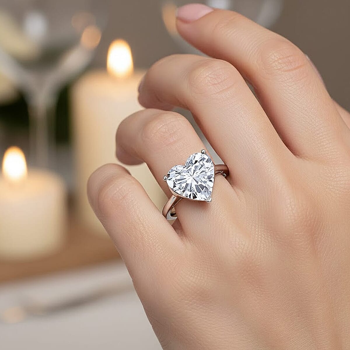 IGI Certified Luxuriant Lab Grown Diamond Solitaire Ring in 950 Platinum 5.00 ctw (Size 7.5) image number 2
