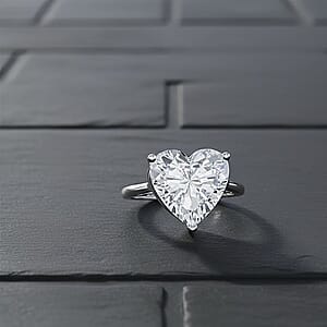 IGI Certified Luxuriant Lab Grown Diamond Solitaire Ring in 950 Platinum 5.00 ctw (Size 9.5)