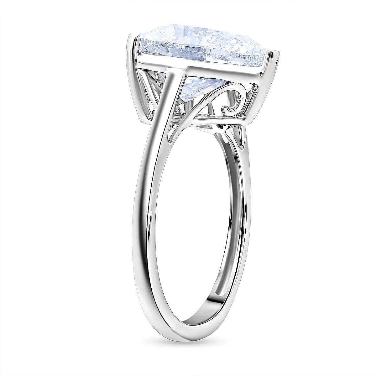 IGI Certified Luxuriant Lab Grown Diamond Solitaire Ring in 950 Platinum 5.00 ctw (Size 9.5) image number 3