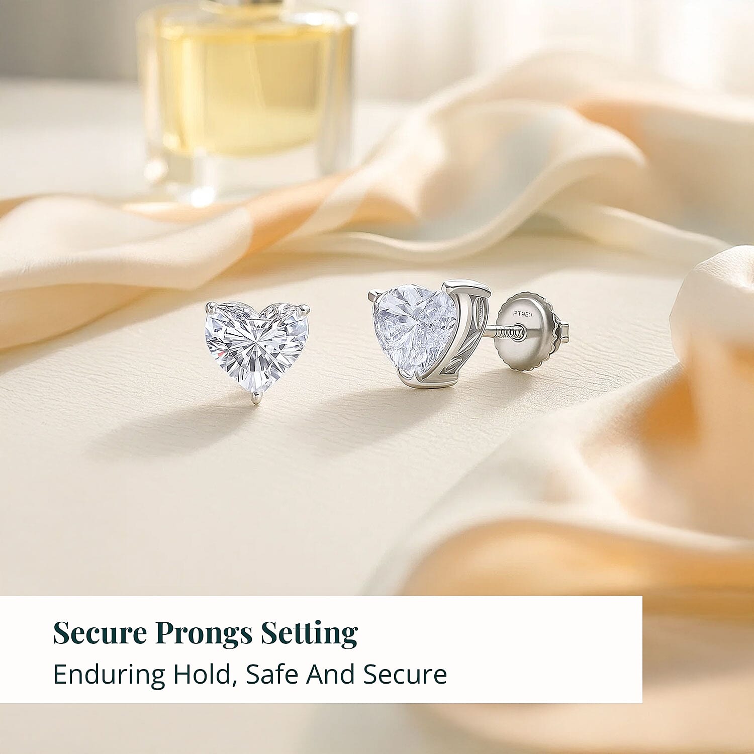IGI Certified Luxuriant Lab Grown Diamond Solitaire Earrings in 950 Platinum 5.00 ctw (E-F, VS)