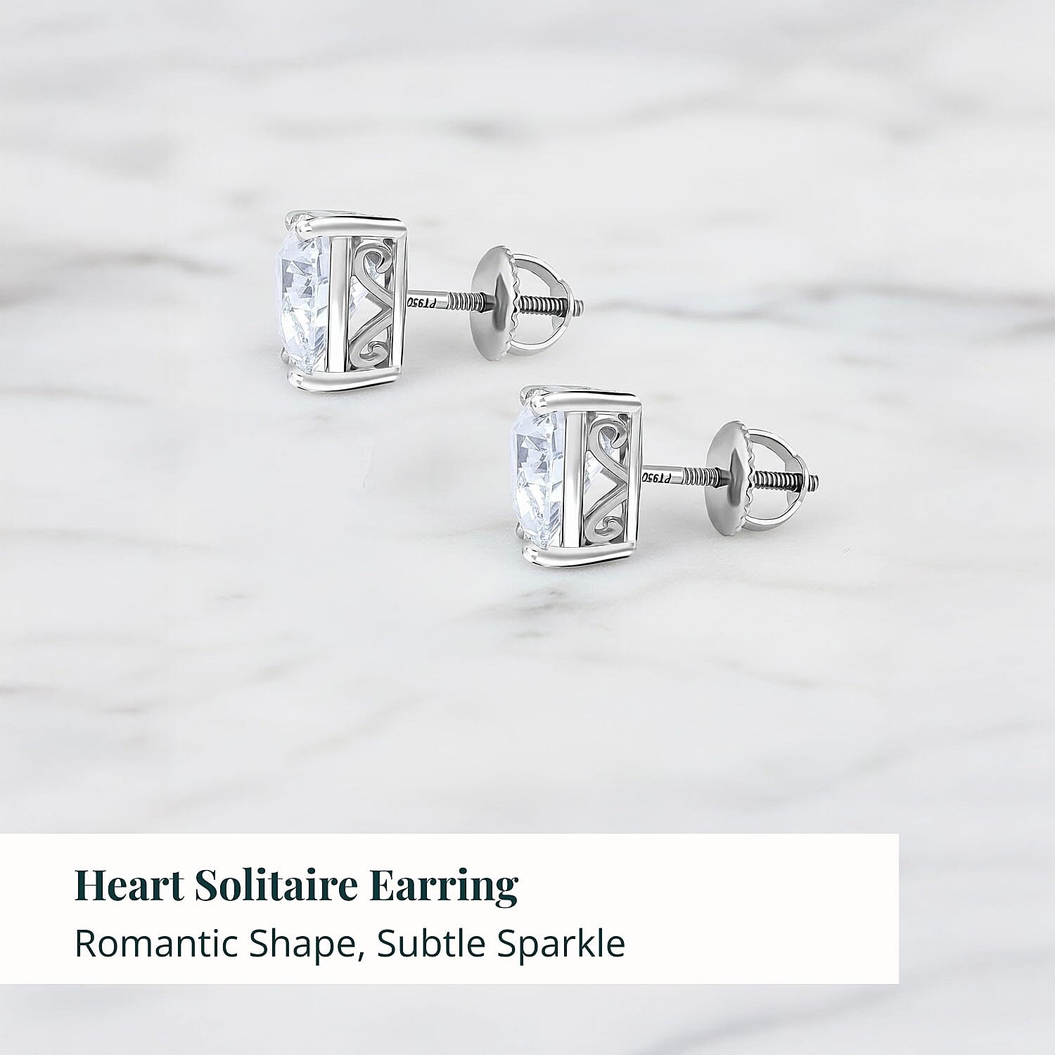 IGI Certified Luxuriant Lab Grown Diamond Solitaire Earrings in 950 Platinum 5.00 ctw (E-F, VS)